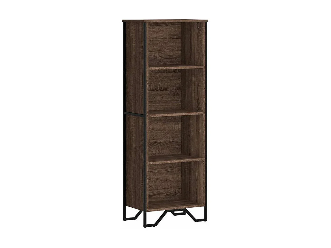 Bibliothèque chêne marron 50x31x137,5 bois d'ingénierie