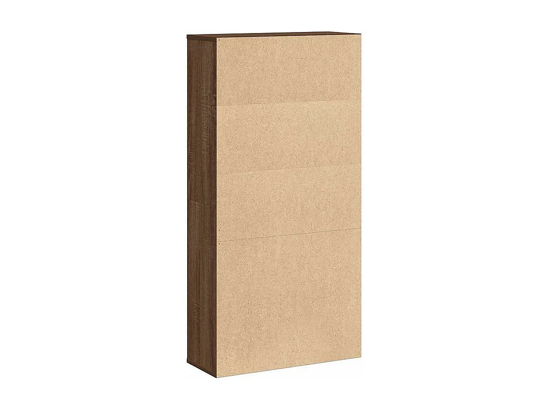 Bibliothèque chêne marron 60x24x120 bois d'ingénierie