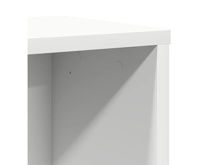 Bibliothèque blanc 60x24x76,5 bois d'ingénierie