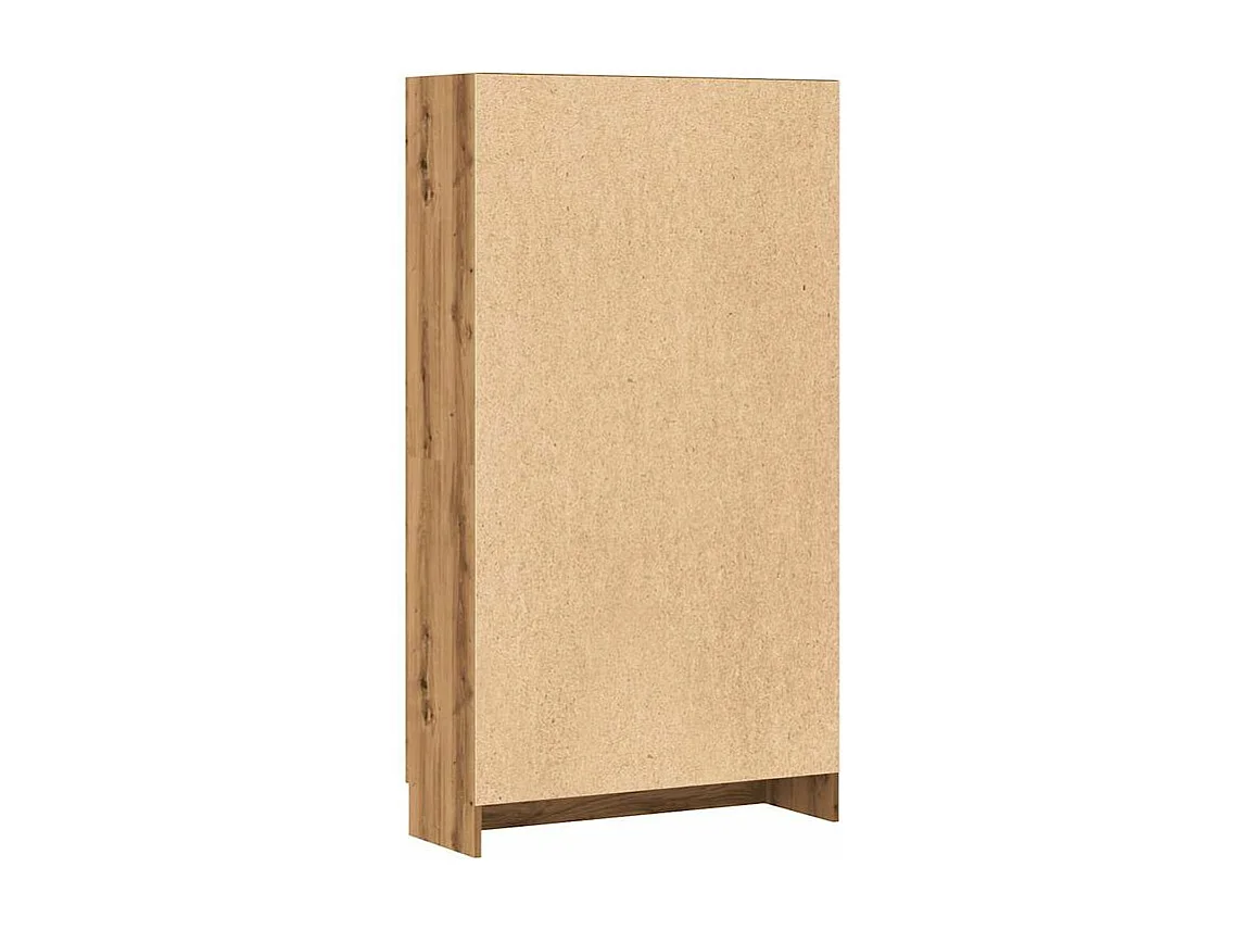 Bibliothèque chêne artisanal 82,5x30,5x150 bois d'ingénierie