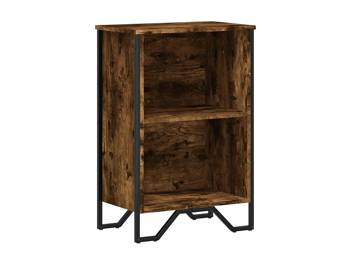 Bibliothèque chêne fumé 50x31x74,5 bois d'ingénierie