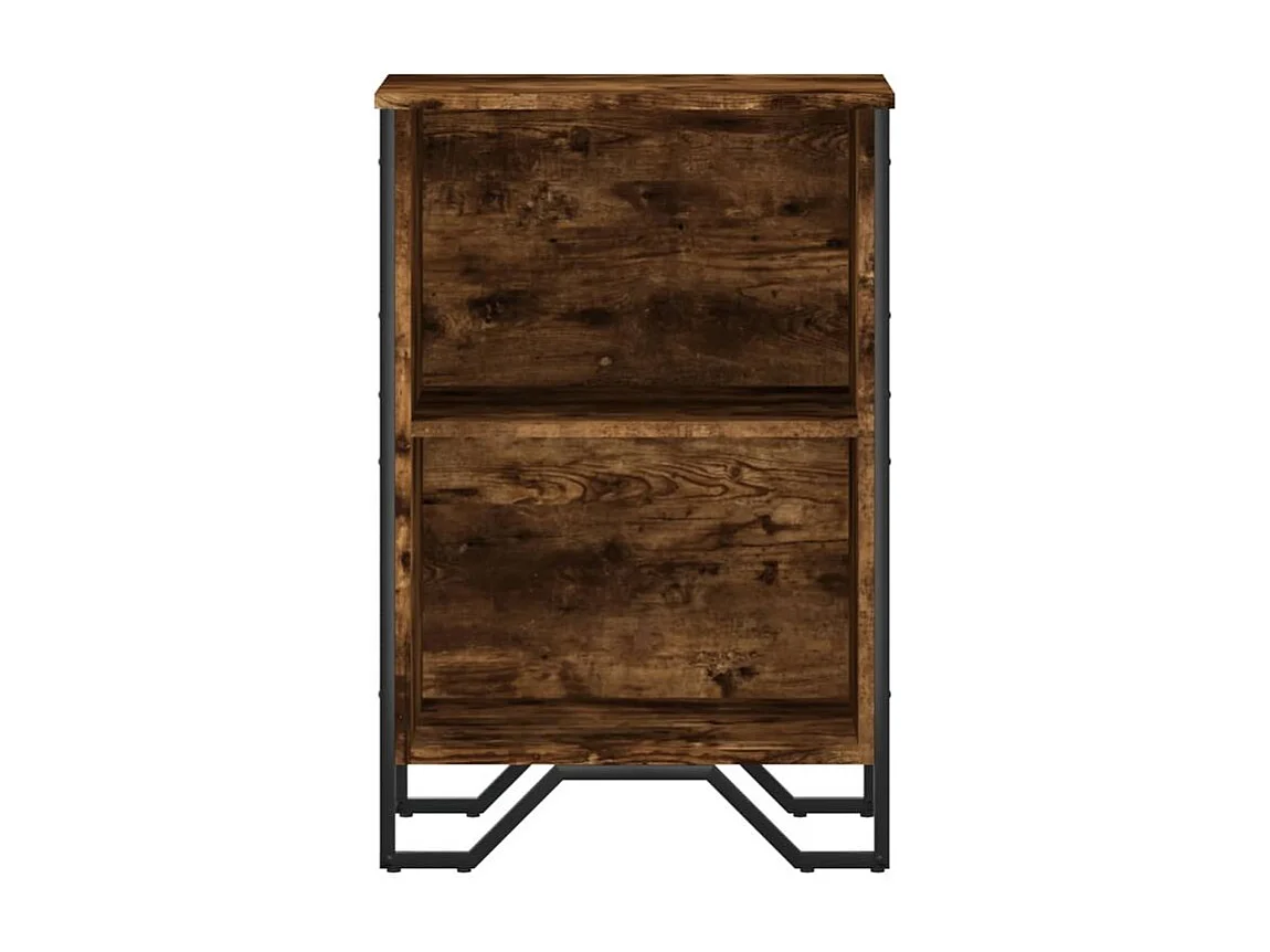 Bibliothèque chêne fumé 50x31x74,5 bois d'ingénierie