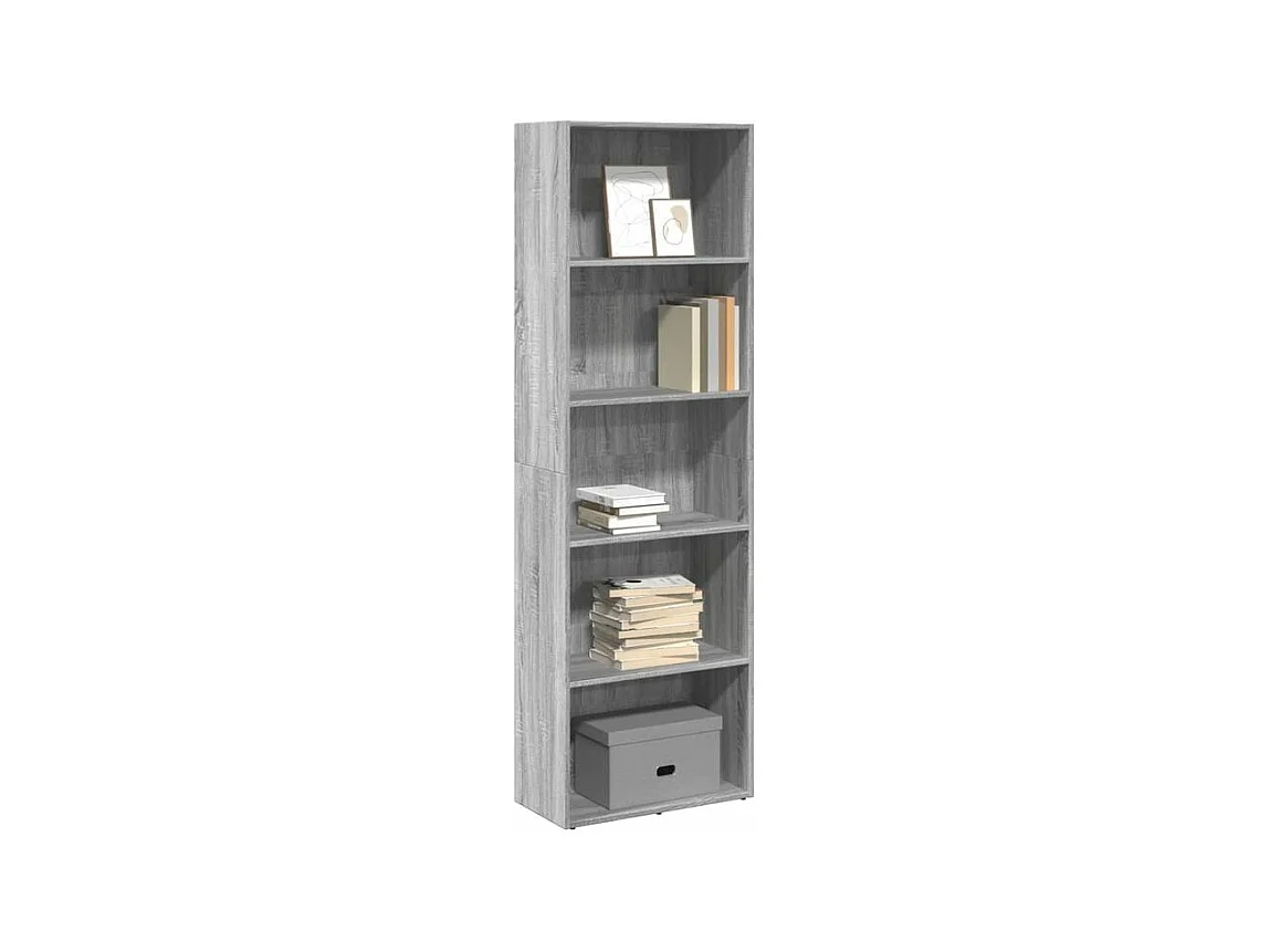 Bibliothèque sonoma gris 60x30x189 bois d'ingénierie