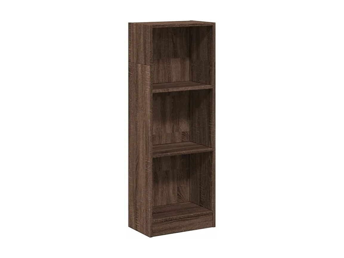 Bibliothèque chêne marron 40x24x109 bois d'ingénierie