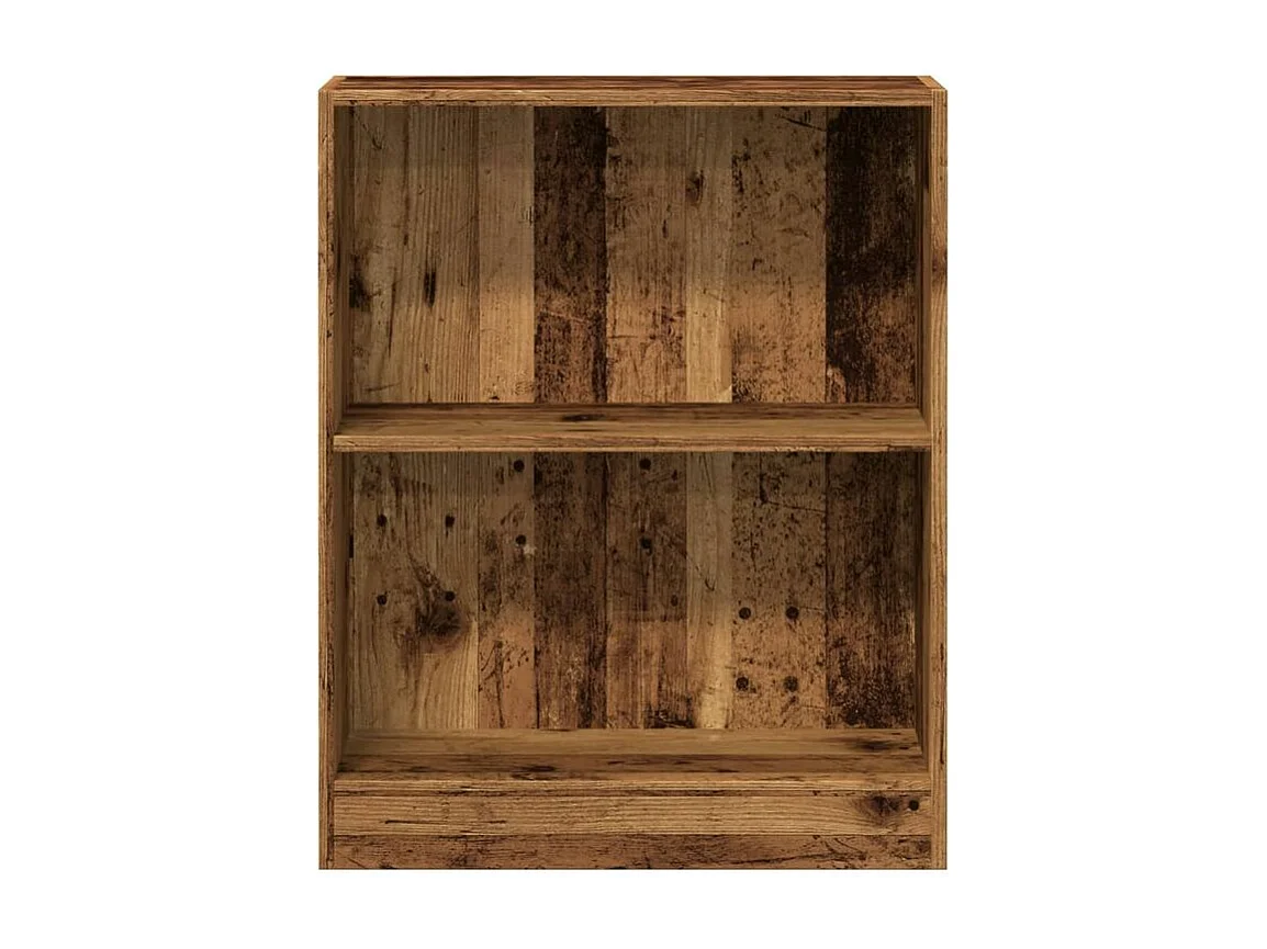 Bibliothèque vieux bois 60x24x76 bois d'ingénierie