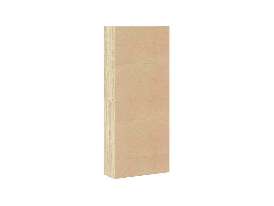 Bibliothèque 5 niveaux en bois Klazo L80xH189xP30 - Style Classique-Couleur Chêne clair