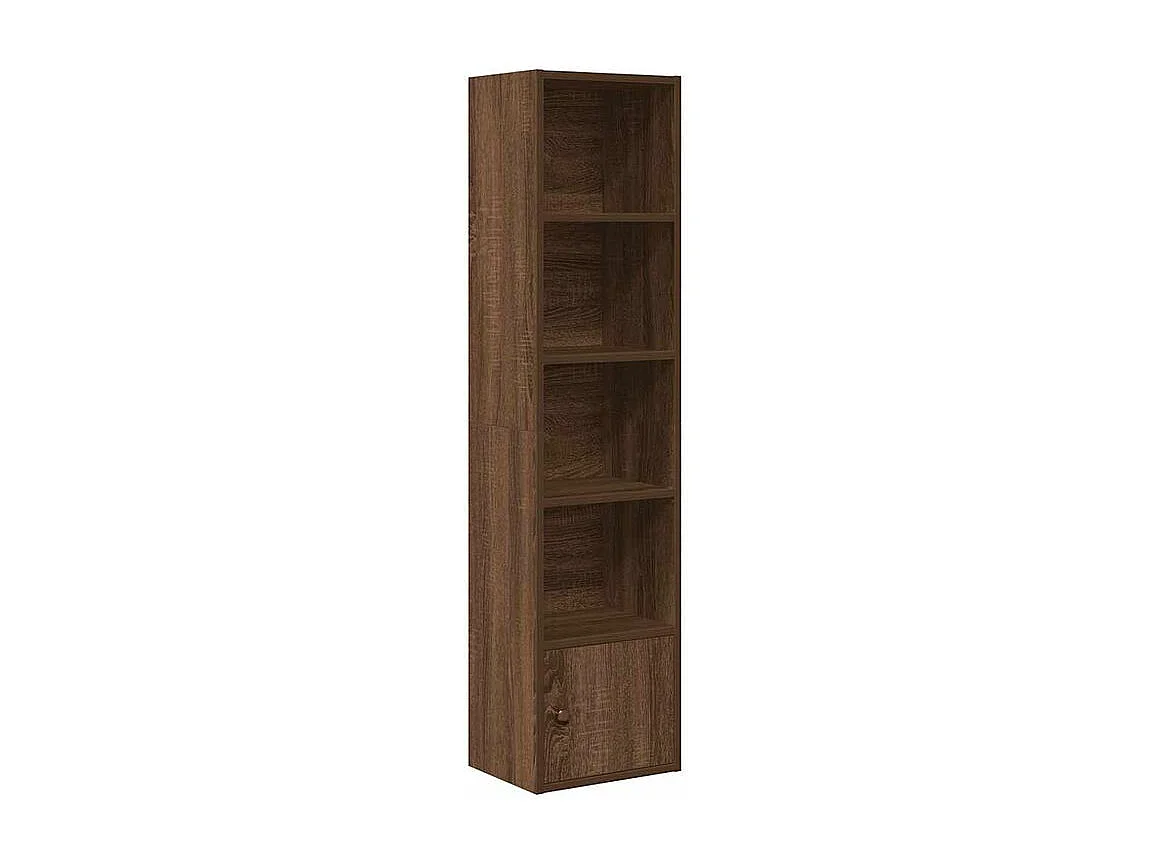 Bibliothèque chêne marron 31x24x127 bois d'ingénierie