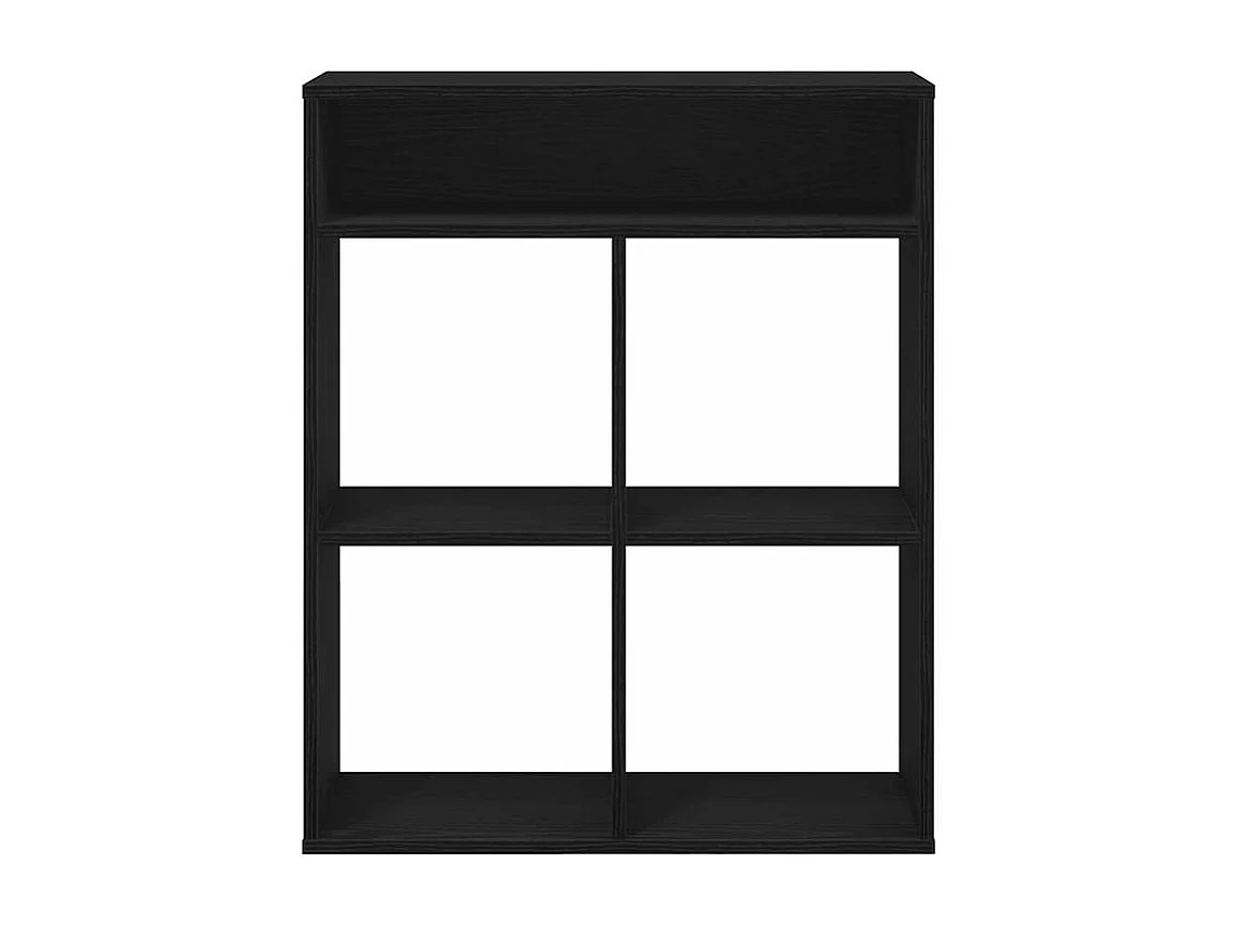 Bibliothèque noir 66x31x80 bois d'ingénierie