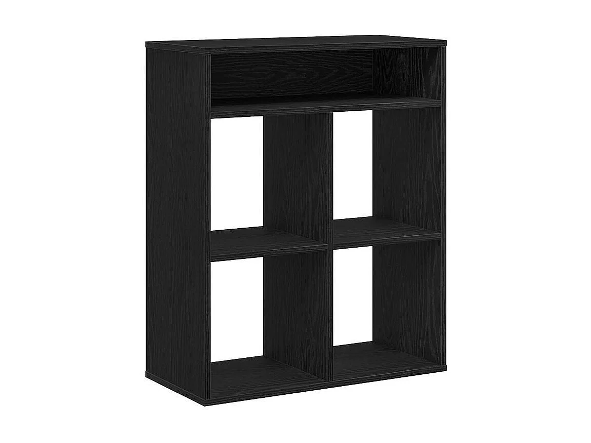 Bibliothèque noir 66x31x80 bois d'ingénierie