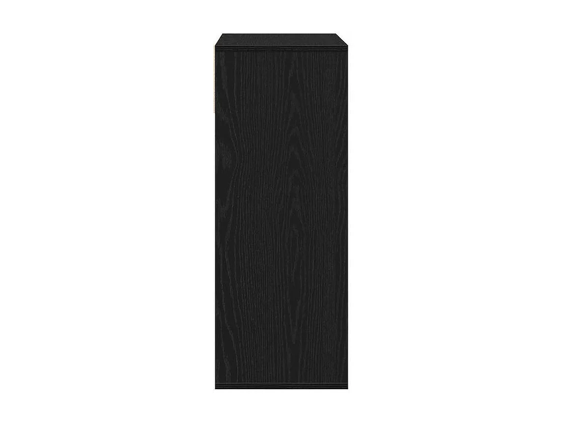 Bibliothèque noir 66x31x80 bois d'ingénierie