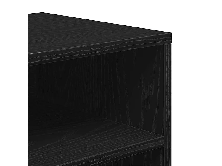 Bibliothèque noir 66x31x80 bois d'ingénierie