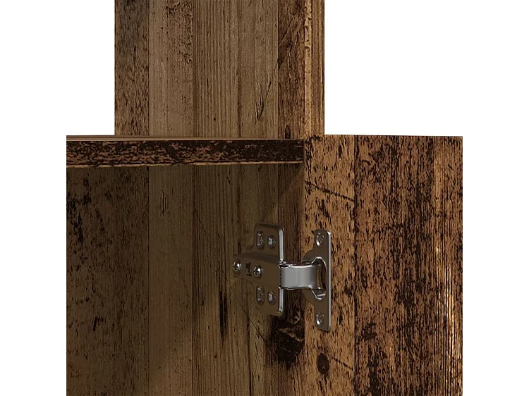 Buffet haut vieux bois 63x33x140 bois d'ingénierie