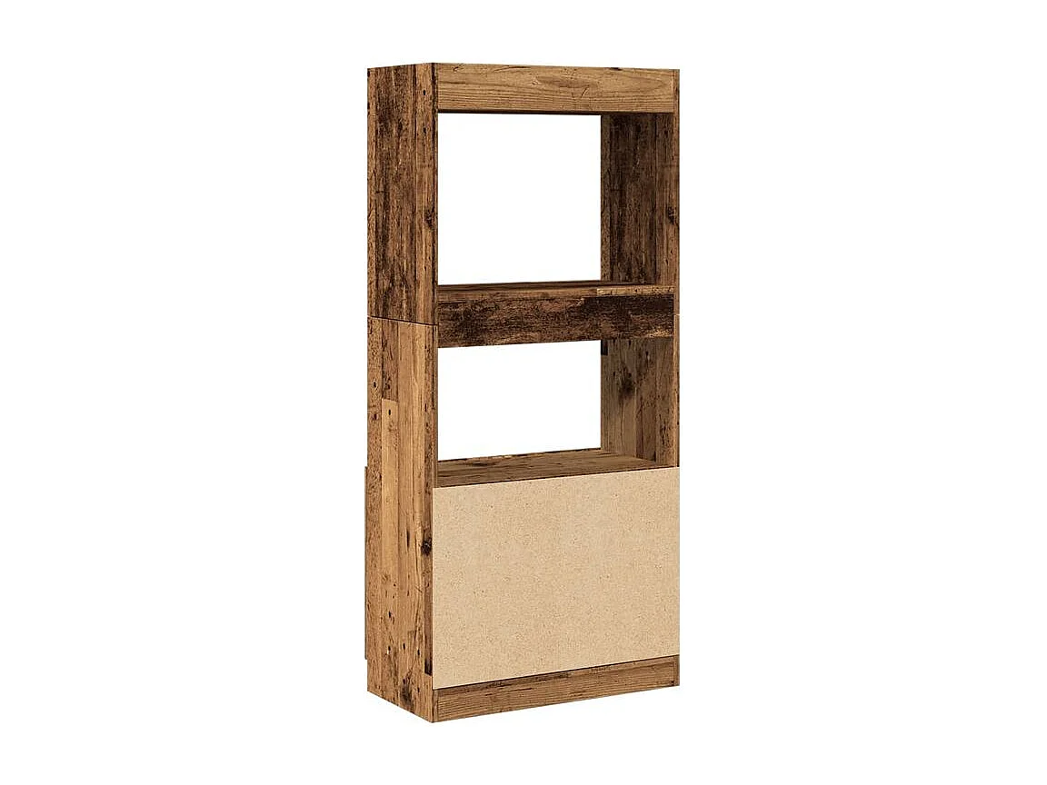 Buffet haut vieux bois 63x33x140 bois d'ingénierie