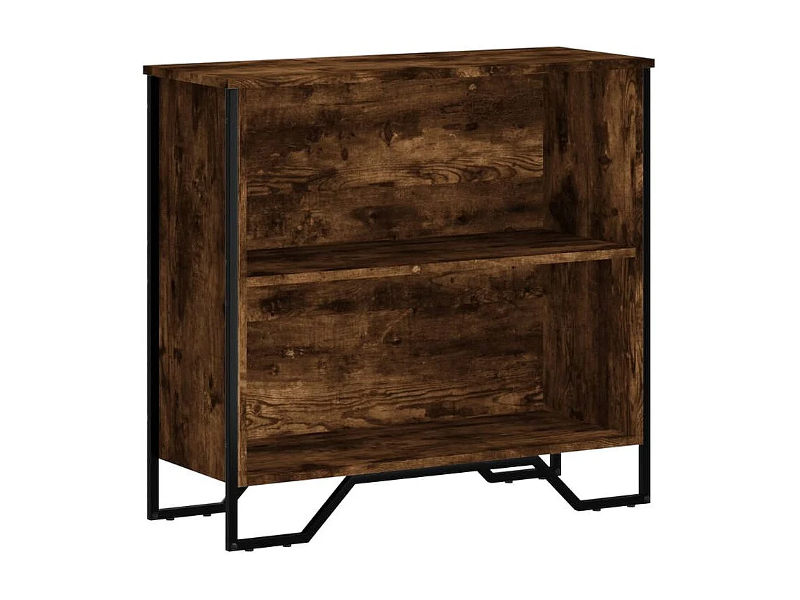 Bibliothèque chêne fumé 80x31x74,5 bois d'ingénierie