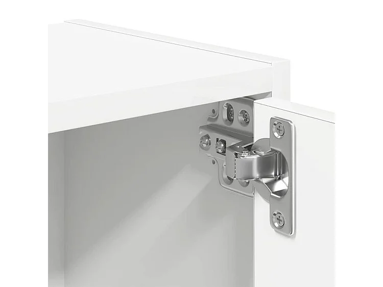 Bibliothèque blanc 40x24x52 bois d'ingénierie