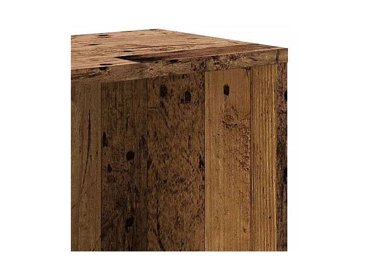 Bibliothèque vieux bois 67x24x161 bois d'ingénierie