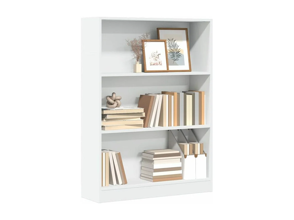 Bibliothèque blanc 80x24x109 bois d'ingénierie