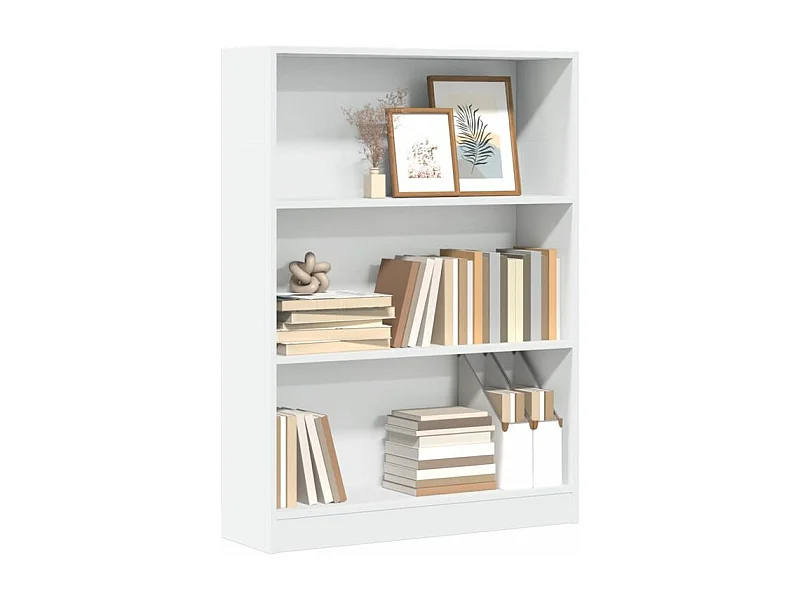 Bibliothèque blanc 80x24x109 bois d'ingénierie