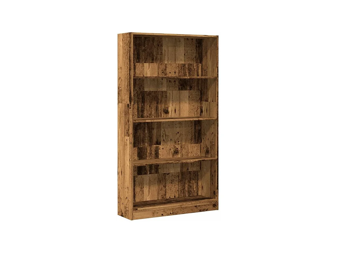 Bibliothèque vieux bois 80x24x143 bois d'ingénierie