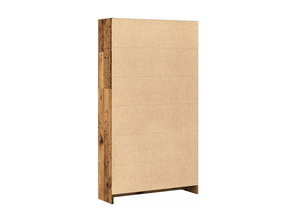 Bibliothèque vieux bois 80x24x143 bois d'ingénierie