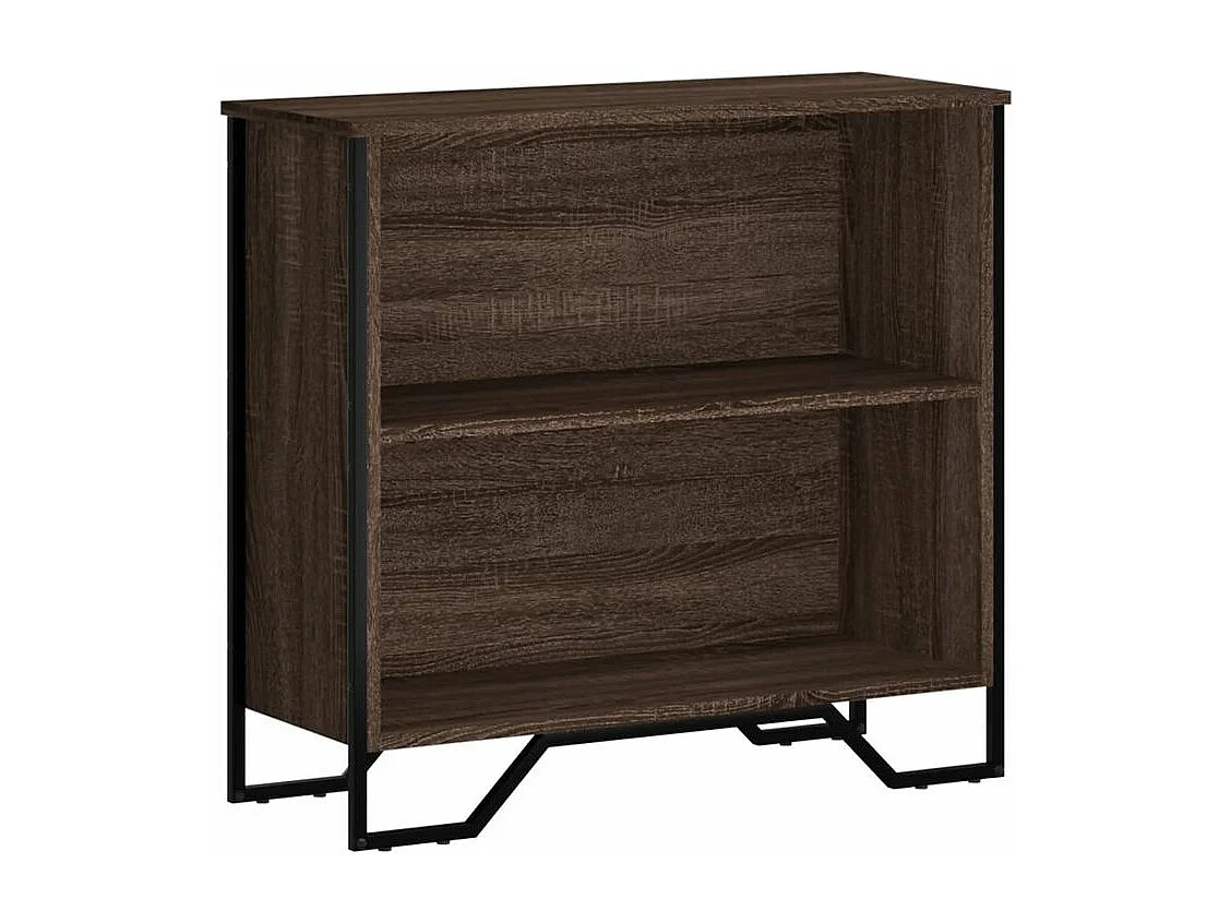 Bibliothèque chêne marron 80x31x74,5 bois d'ingénierie