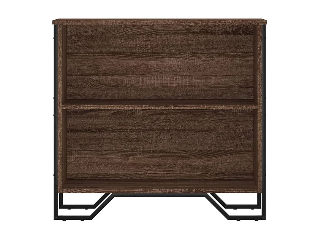 Bibliothèque chêne marron 80x31x74,5 bois d'ingénierie