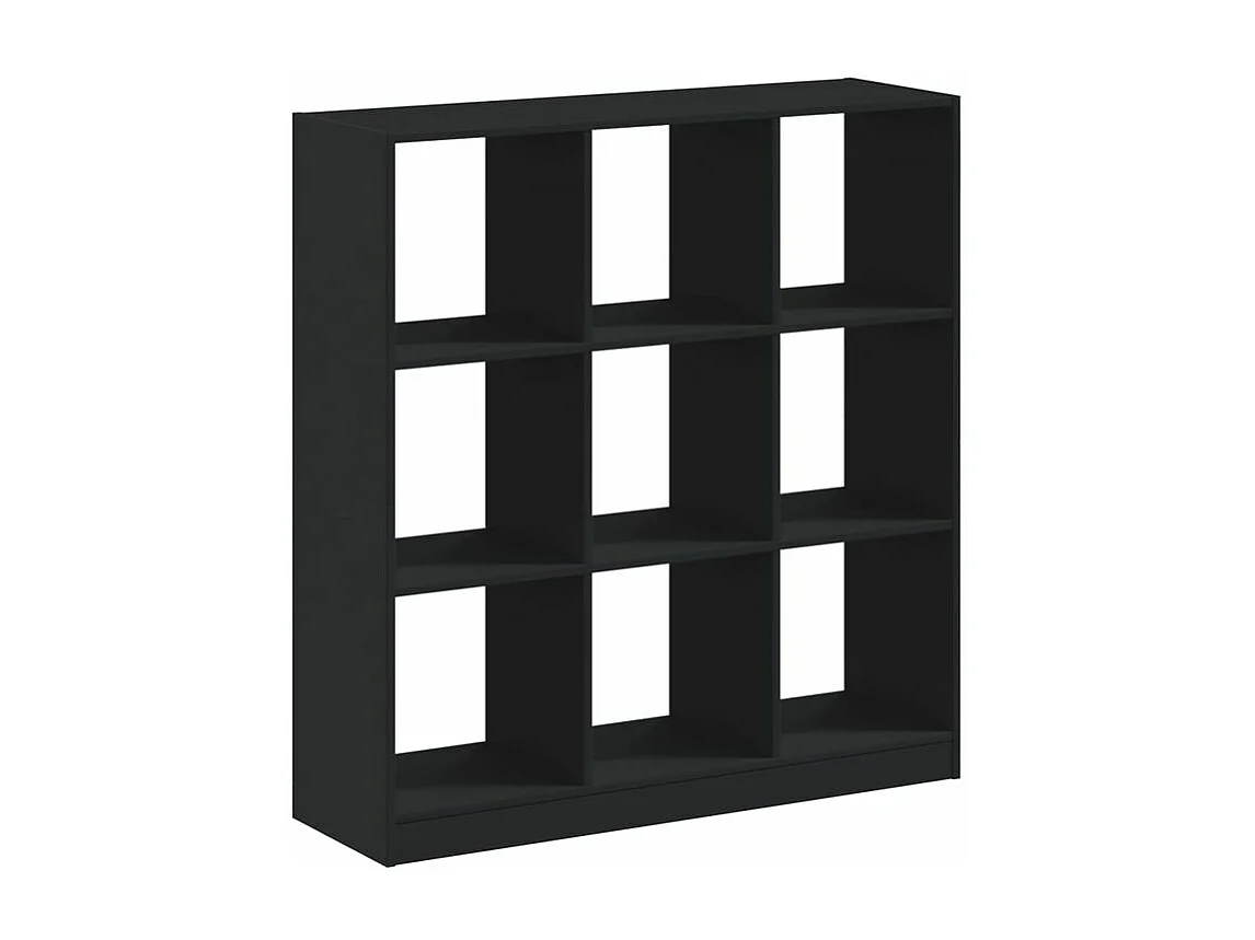 Bibliothèque noir 102x32x108 bois d'ingénierie