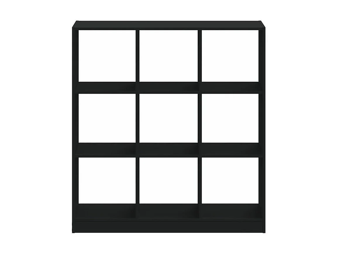 Bibliothèque noir 102x32x108 bois d'ingénierie