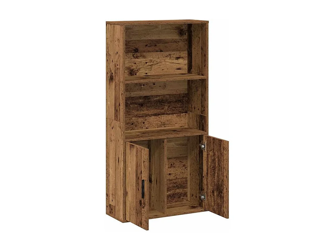 Bibliothèque vieux bois 60x24x120 bois d'ingénierie