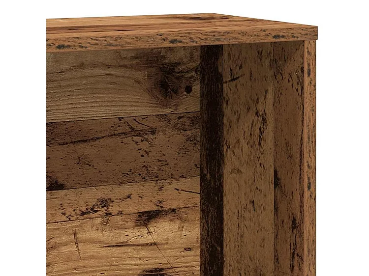 Bibliothèque vieux bois 60x24x120 bois d'ingénierie