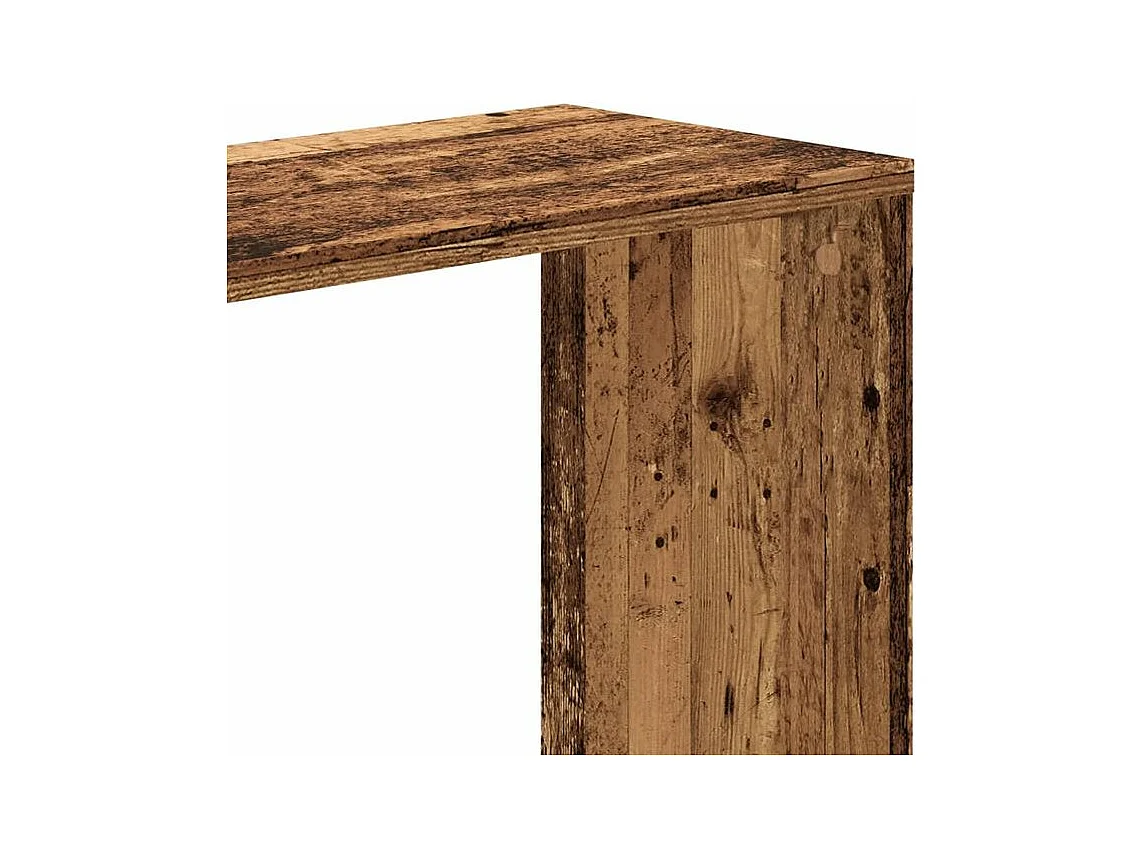 Bibliothèque 5 niveaux vieux bois bois d'ingénierie