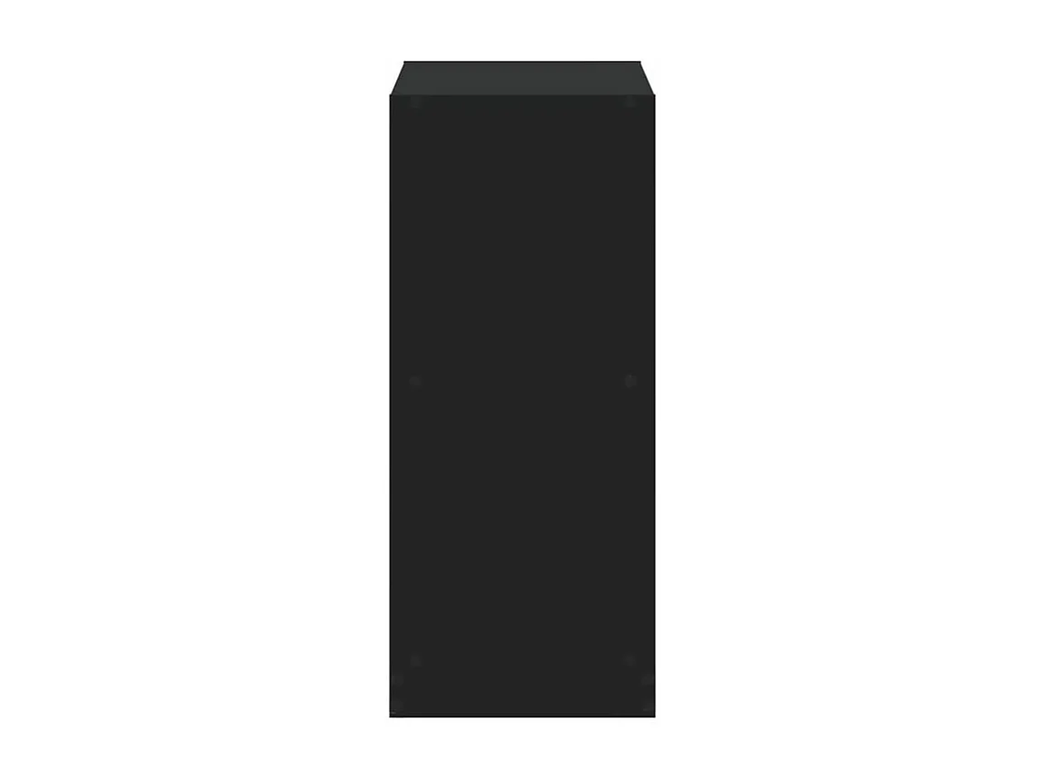 Bibliothèque noir 68,5x32x75 bois d'ingénierie