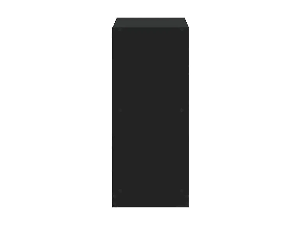 Bibliothèque noir 68,5x32x75 bois d'ingénierie