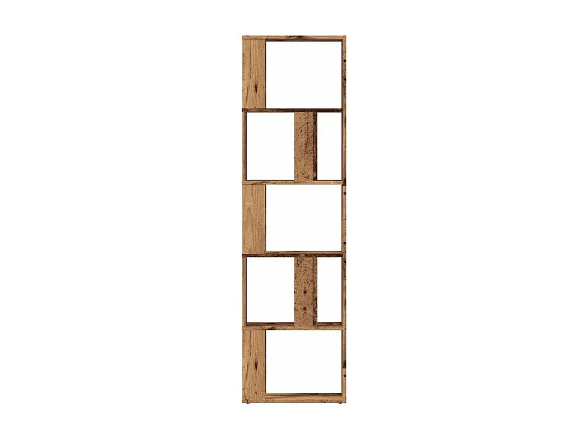 Bibliothèque-Séparateur de pièce Valika 45cm - Compact et fonctionnel-Couleur Marron noisette