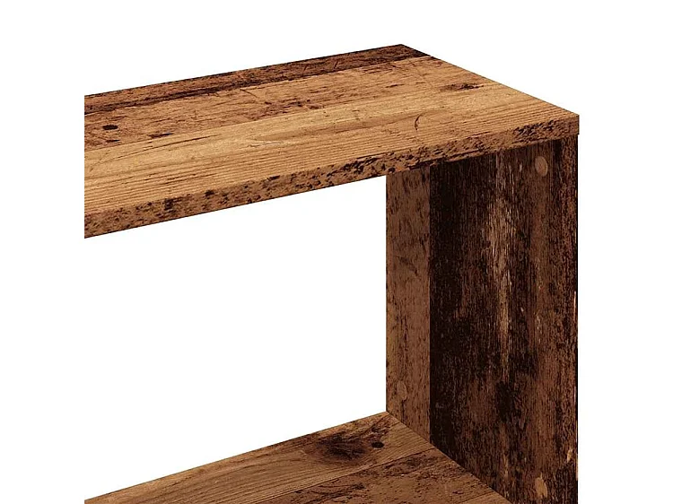 Bibliothèque-Séparateur de pièce Valika 45cm - Compact et fonctionnel-Couleur Marron noisette