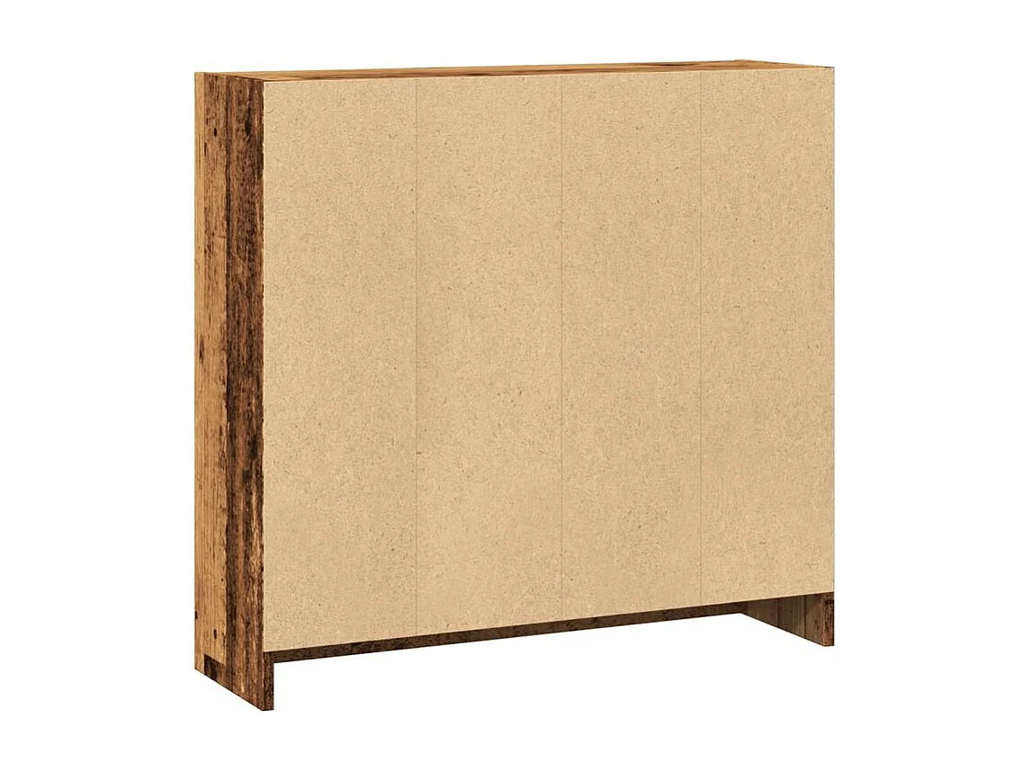 Bibliothèque vieux bois 80x24x76 bois d'ingénierie