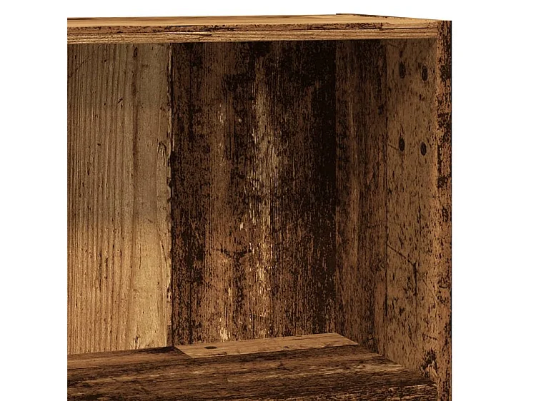 Bibliothèque vieux bois 80x24x76 bois d'ingénierie