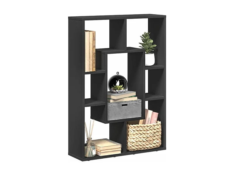 Petite bibliothèque modulable Loza 63cm - Verticale ou horizontale-Couleur Noir