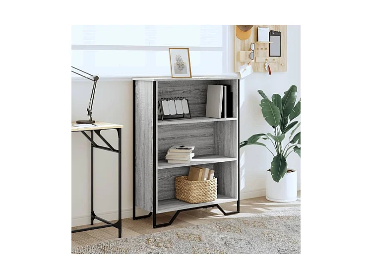 Bibliothèque sonoma gris 80x31x106 bois d'ingénierie