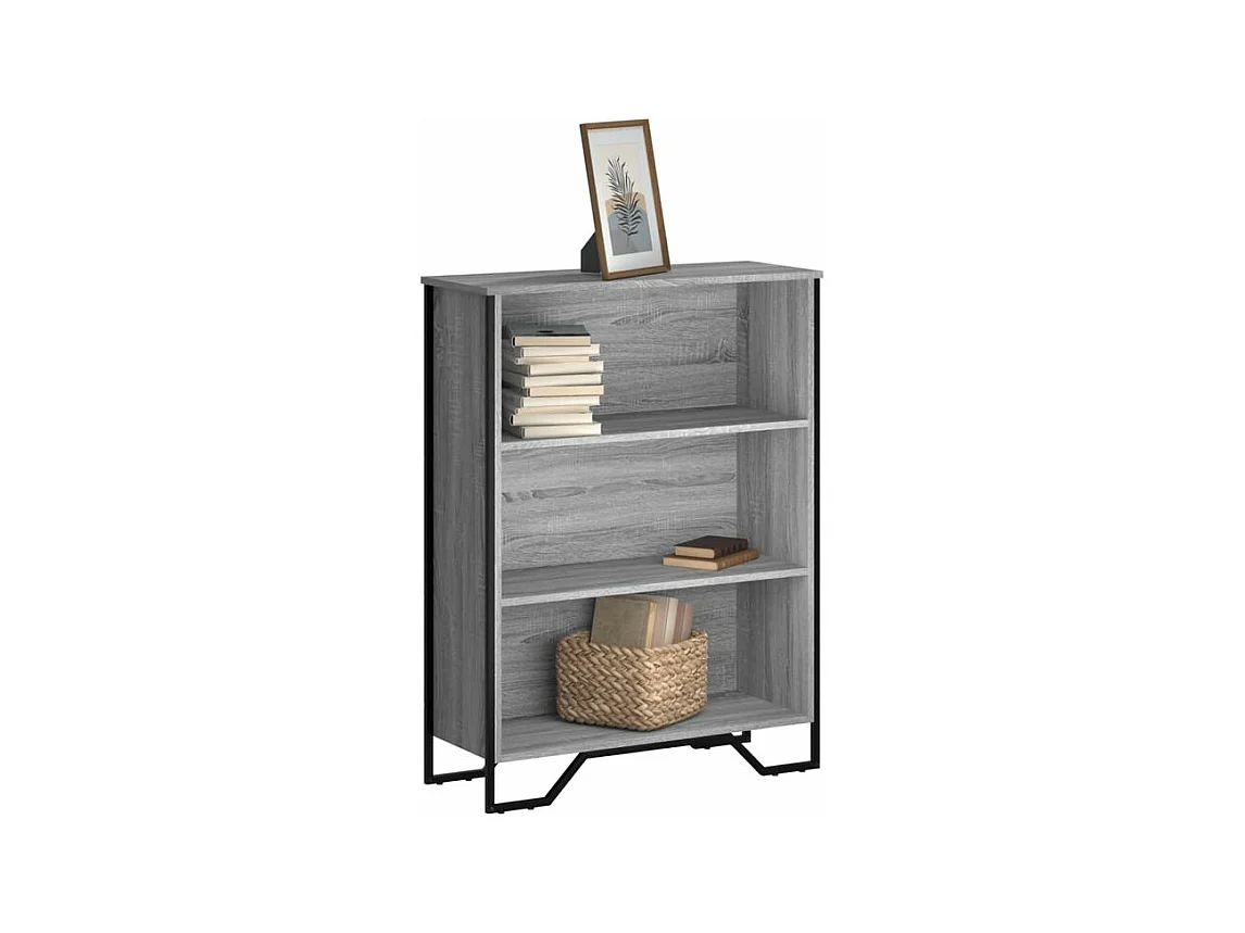 Bibliothèque sonoma gris 80x31x106 bois d'ingénierie