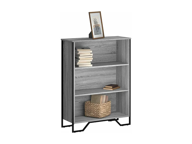 Bibliothèque sonoma gris 80x31x106 bois d'ingénierie