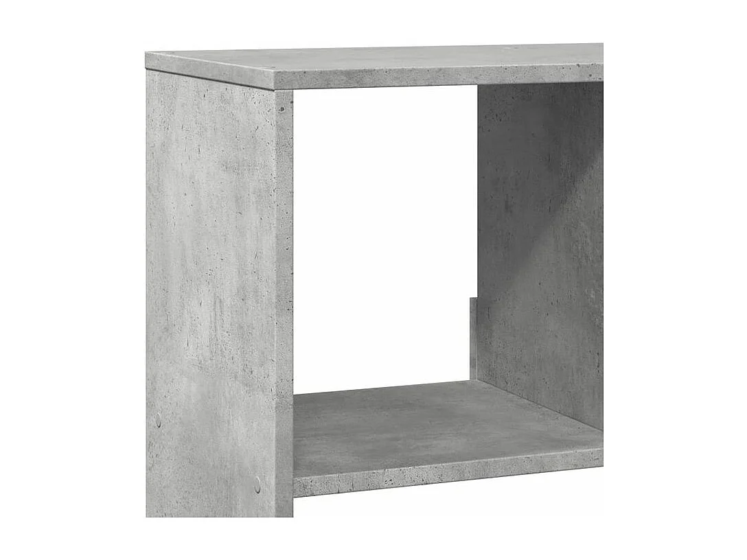 Bibliothèque gris béton 100x33x187,5 bois d'ingénierie