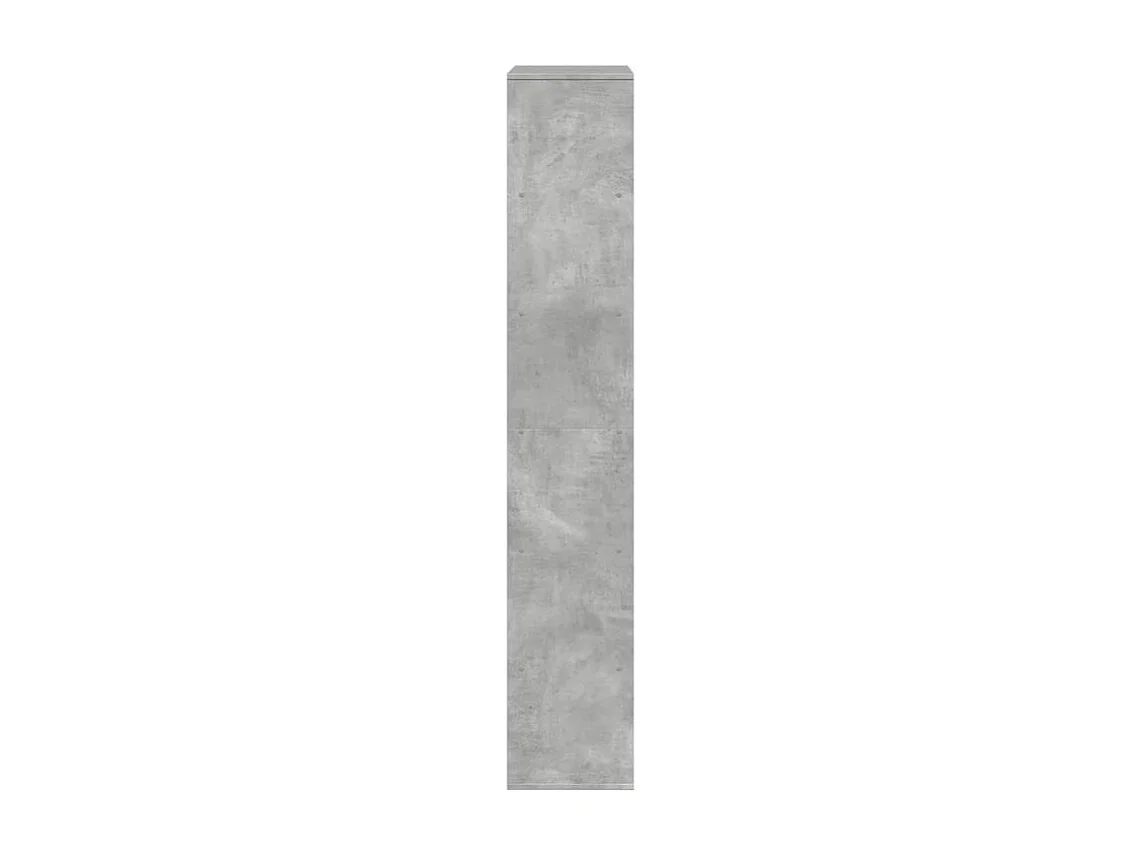 Bibliothèque gris béton 100x33x187,5 bois d'ingénierie