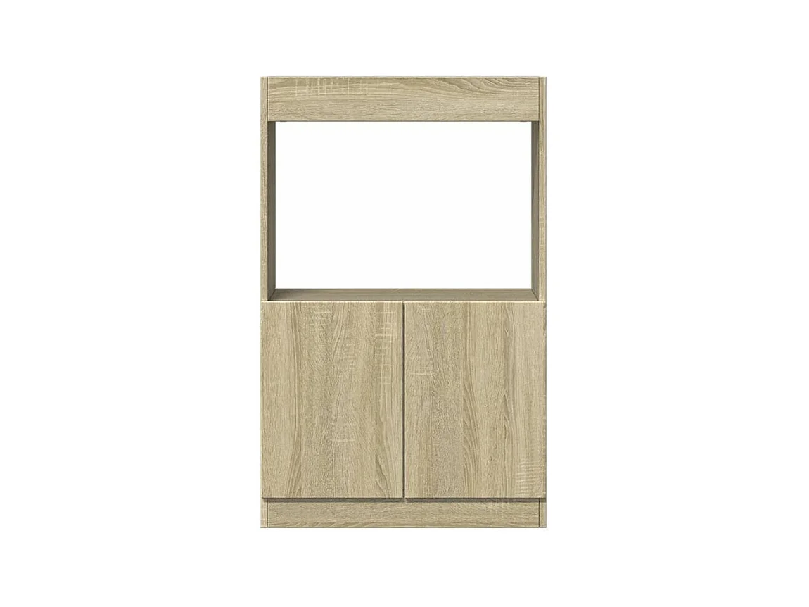 Buffet haut chêne sonoma 63x33x100 bois d'ingénierie