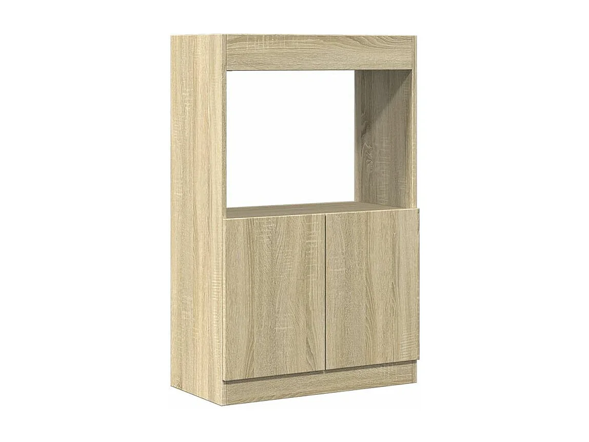 Buffet haut chêne sonoma 63x33x100 bois d'ingénierie