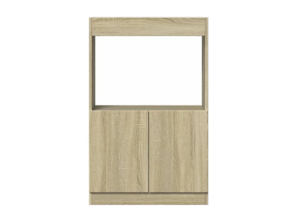 Buffet haut chêne sonoma 63x33x100 bois d'ingénierie