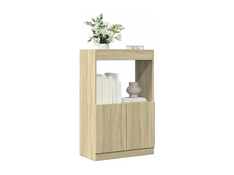 Buffet haut chêne sonoma 63x33x100 bois d'ingénierie