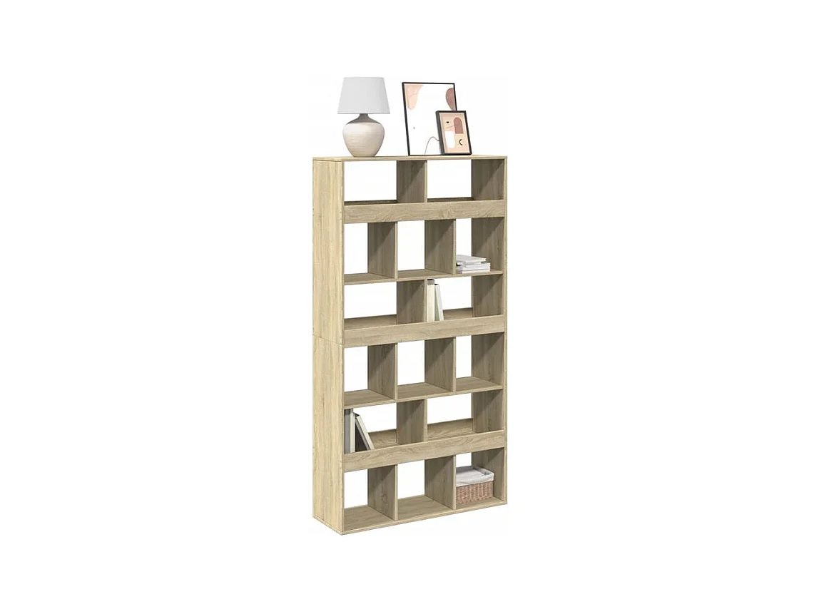 Bibliothèque chêne sonoma 100x33x187,5 bois d'ingénierie