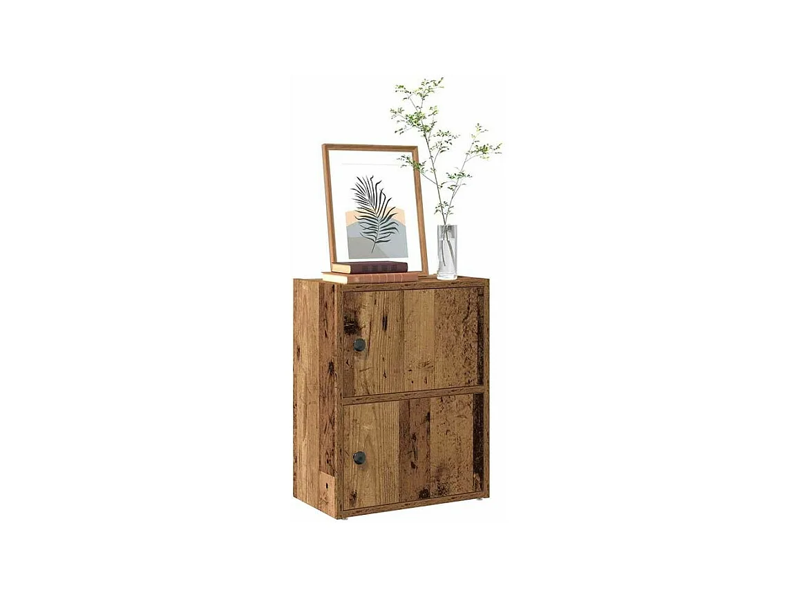 Bibliothèque vieux bois 40x24x52 bois d'ingénierie