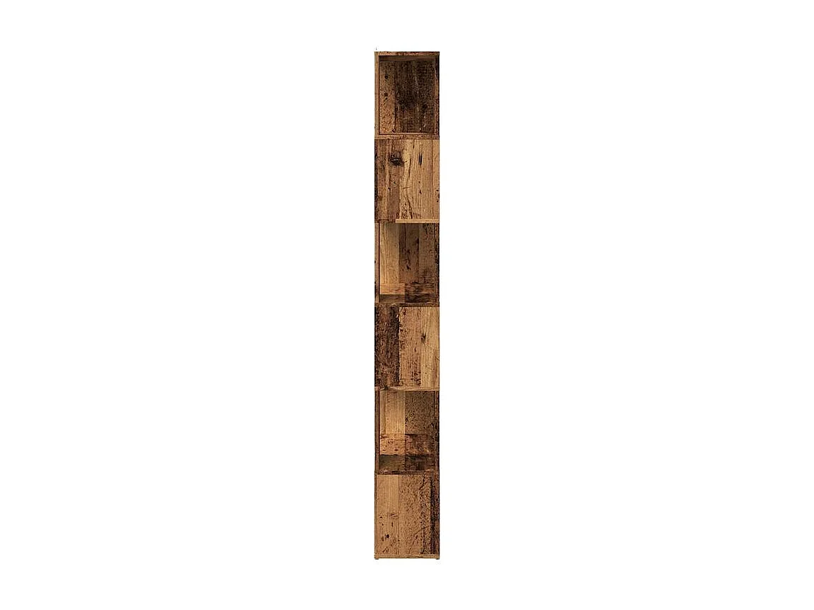 Bibliothèque séparateur en bois Mikola 60cm - Simple et moderne-Couleur Marron noisette